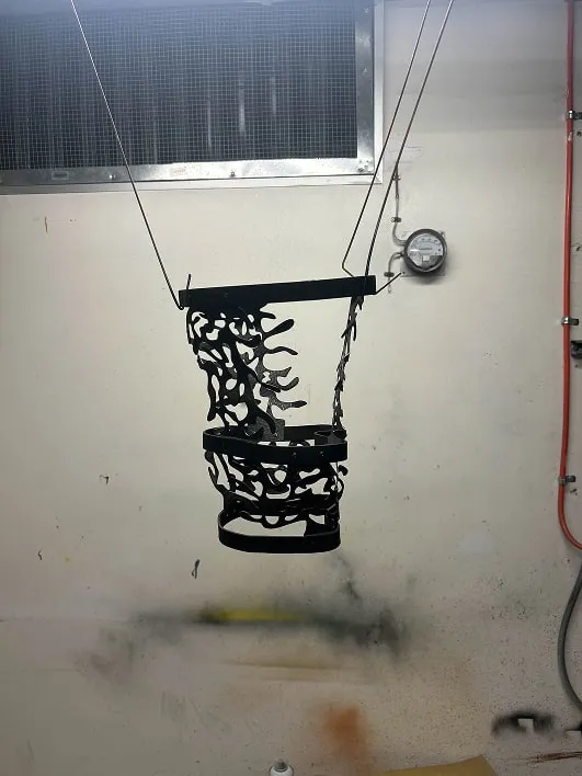 Spray painting, from the workshop.